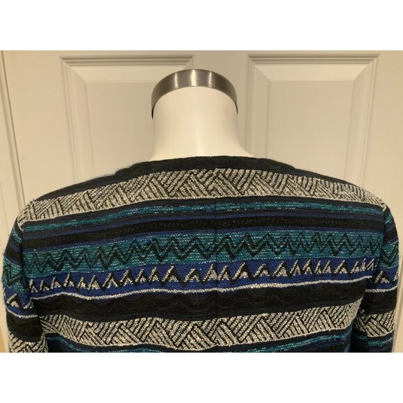 Tahari Arthur S. Levine Multicolor Geometric Patterned Jacket, Size 16 (US) - Picture 8 of 9